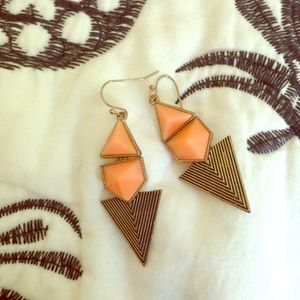 Cute Dangly Triangle Earrings